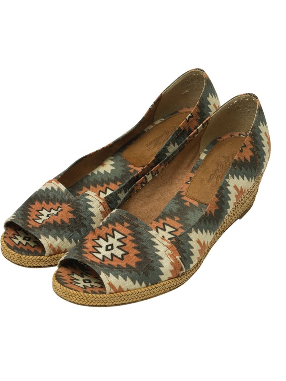 Stuart Weitzman Theodora & Callum Espadrilles Womens 8.5 Shoes Wedges Southwest